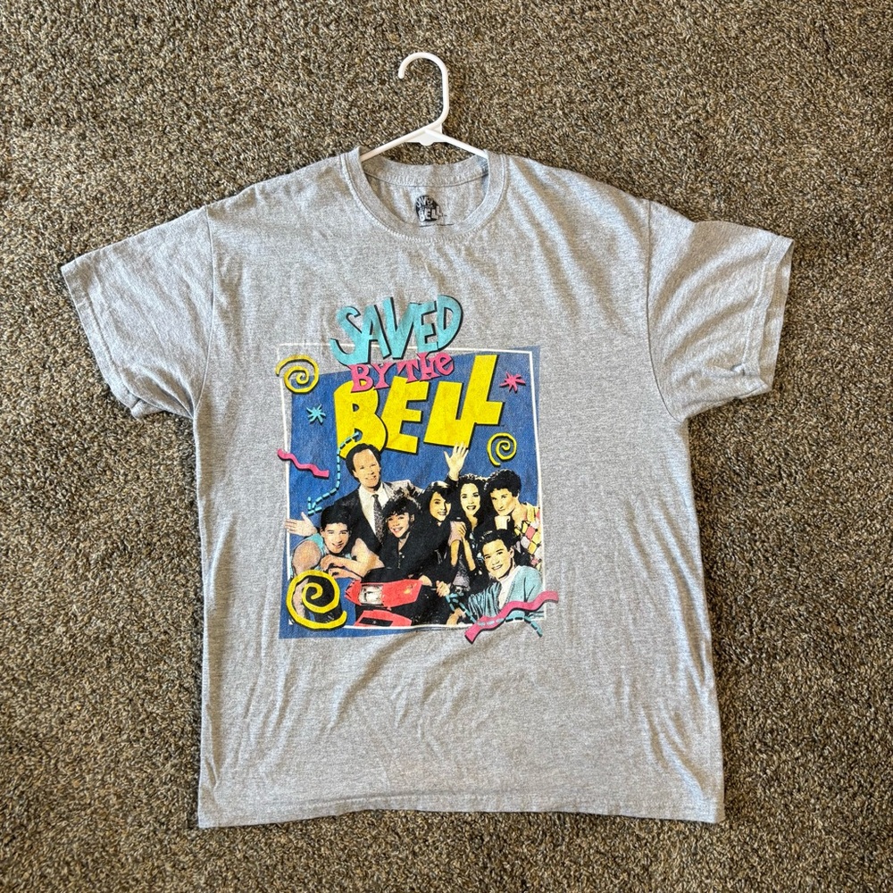 Vintage Saved by the Bell Graphic T-Shirt - Gray